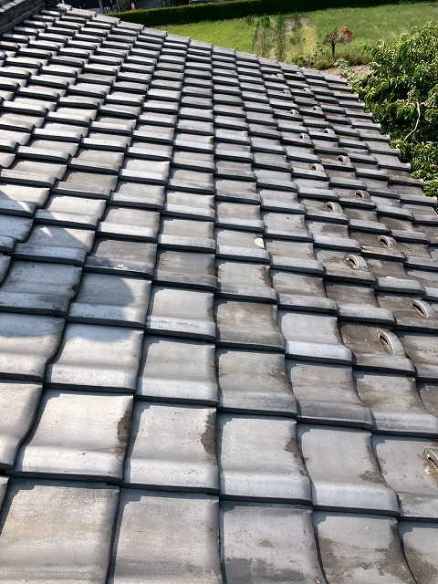 瓦屋根の状態確認